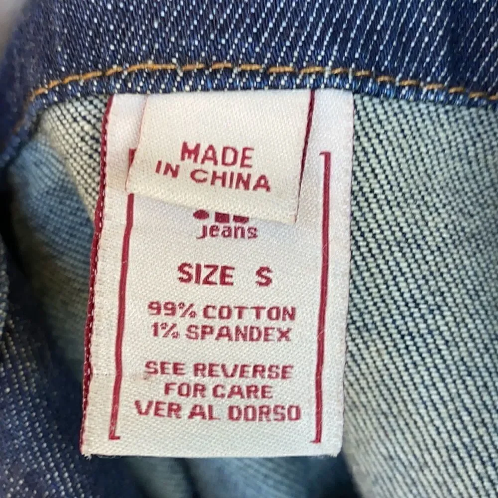 Lightly Distress Denim Jacket By IT Jeans
